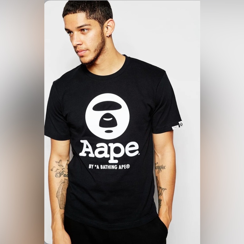 Aape by A Bathing Ape T-Shirt black mens Size XL